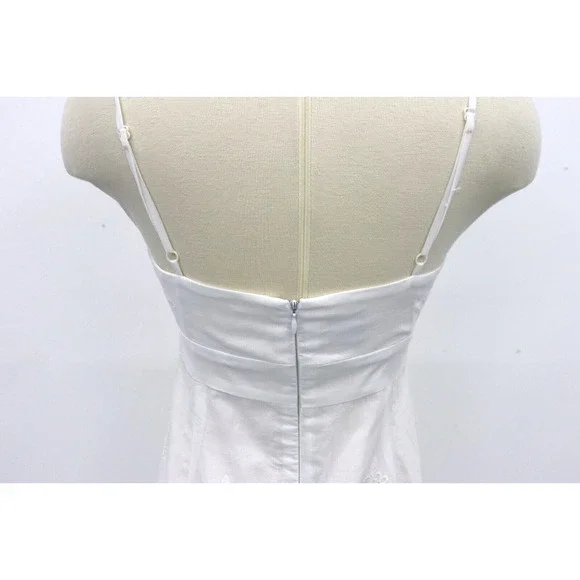 MUSE SIZE 4/WHITE BEACH PORTRAIT Cotton dress Beachy Wedding Graduation Shower - Picture 5 of 8